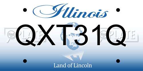 QXT31Q Illinois License Plate