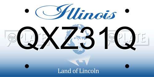 QXZ31Q Illinois License Plate