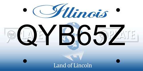 QYB65Z Illinois License Plate