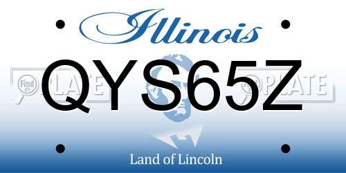 QYS65Z Illinois License Plate