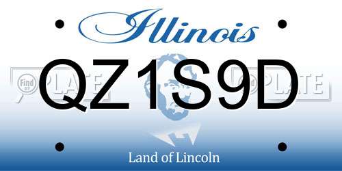 QZ1S9D Illinois License Plate