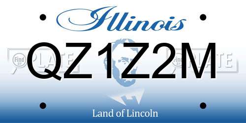 QZ1Z2M Illinois License Plate