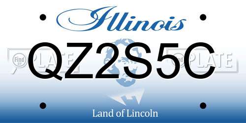 QZ2S5C Illinois License Plate
