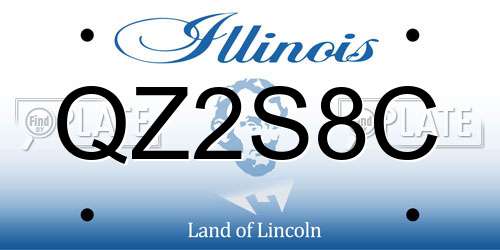 QZ2S8C Illinois License Plate