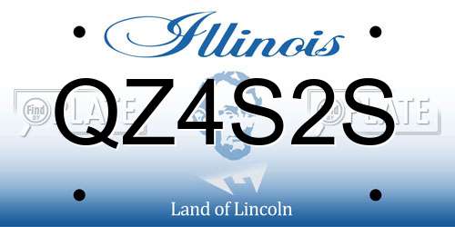 QZ4S2S Illinois License Plate