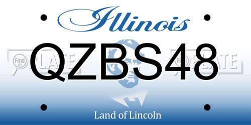 QZBS48 Illinois License Plate