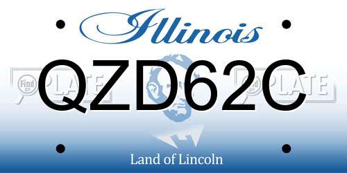 QZD62C Illinois License Plate