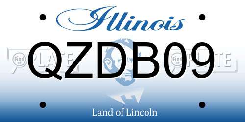 QZDB09 Illinois License Plate