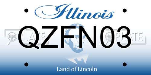 QZFN03 Illinois License Plate