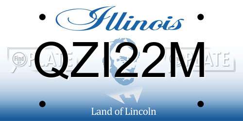 QZI22M Illinois License Plate