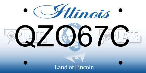 QZO67C Illinois License Plate