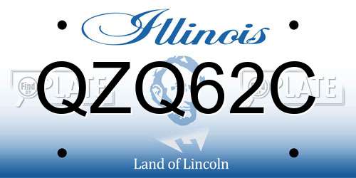 QZQ62C Illinois License Plate