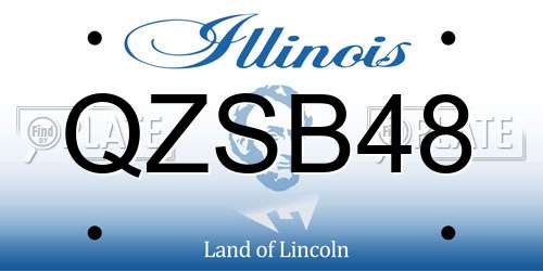 QZSB48 Illinois License Plate