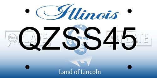 QZSS45 Illinois License Plate