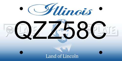 QZZ58C Illinois License Plate
