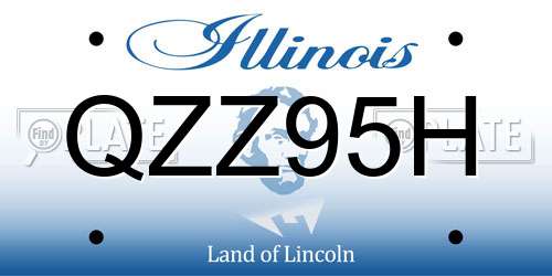 QZZ95H Illinois License Plate