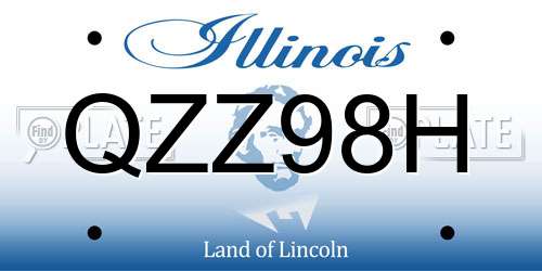 QZZ98H Illinois License Plate