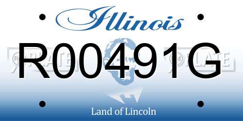 R00491G Illinois License Plate