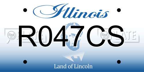 R047CS Illinois License Plate