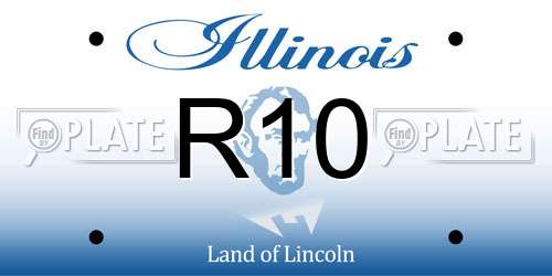 R10 Illinois License Plate