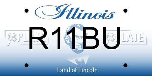 R11BU Illinois License Plate