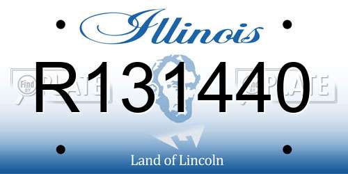 R131440 Illinois License Plate