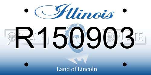 R150903 Illinois License Plate