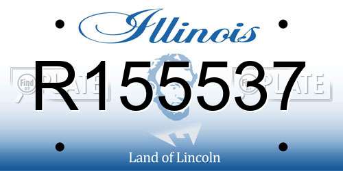 R155537 Illinois License Plate