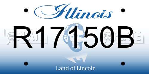 R17150B Illinois License Plate