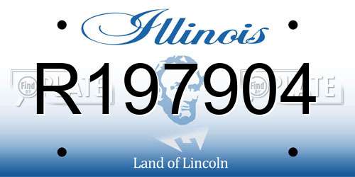 R197904 Illinois License Plate