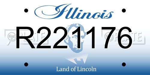 R221176 Illinois License Plate