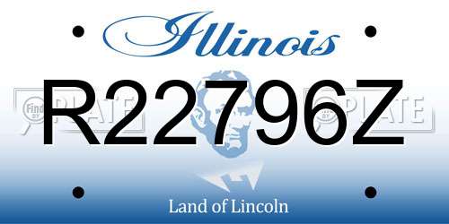 R22796Z Illinois License Plate