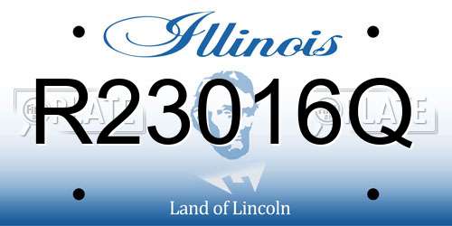 R23016Q Illinois License Plate