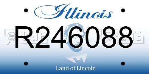 R246088 Illinois License Plate