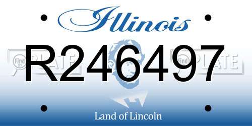 R246497 Illinois License Plate