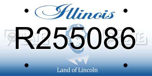 R255086 Illinois License Plate