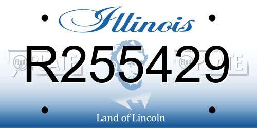 R255429 Illinois License Plate
