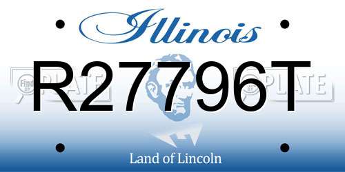 R27796T Illinois License Plate