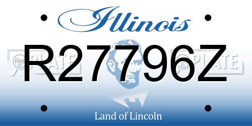 R27796Z Illinois License Plate