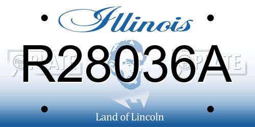R28036A Illinois License Plate