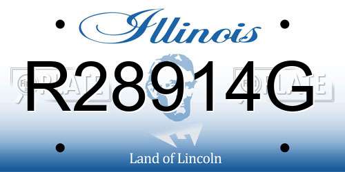 R28914G Illinois License Plate