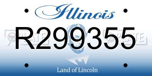 R299355 Illinois License Plate