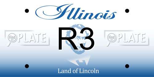 R3 Illinois License Plate