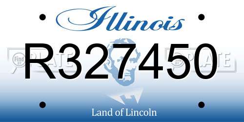 R327450 Illinois License Plate