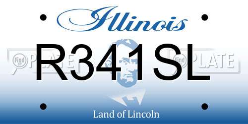R341SL Illinois License Plate