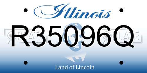 R35096Q Illinois License Plate