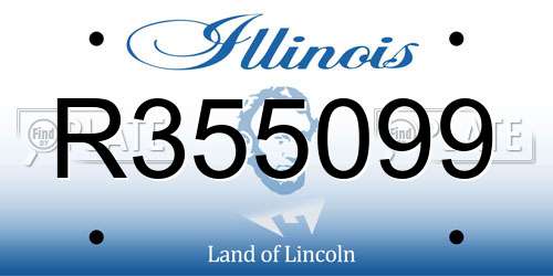 R355099 Illinois License Plate