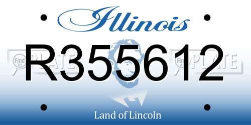 R355612 Illinois License Plate