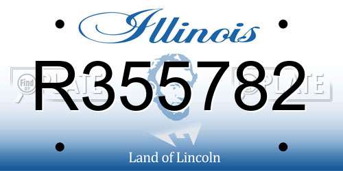 R355782 Illinois License Plate