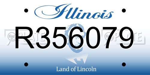 R356079 Illinois License Plate